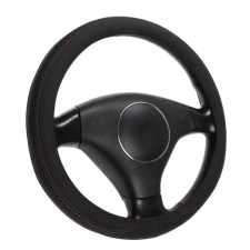 Cartage steering wheel, pu skin, perforation, 38 cm, black