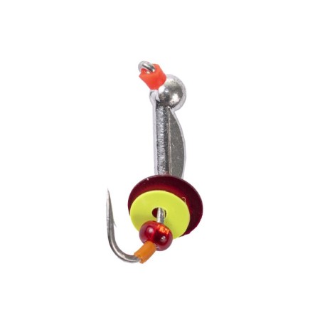 Mormyshka tungsten "Osa" with an ear equipped with sequins and Cambrick, weight 0.64 g, 030/s