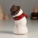 Souvenir Ceramics "A joyful snowman in a hat and red scarf" 4.3x5.8x8.9 cm