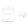 ABBER STEIN AS2623 sink, invoice, 600x350x120 mm, artificial stone, white