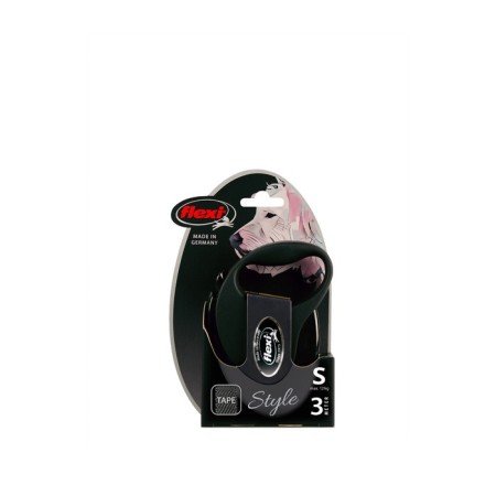Roulette Flexi Safari S (up to 12 kg) 3 m roster, gray/black-1