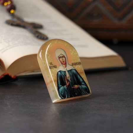 Icon "Matrona Moscow", Selenite-1