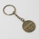 Key keychain, metal, mascot "Alexander" Latun, 3 x 3.5 x 2.5 cm