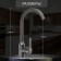 Kitchen mixer Zein Z3700, swing pour 26 cm high, ABS plastic, graphite