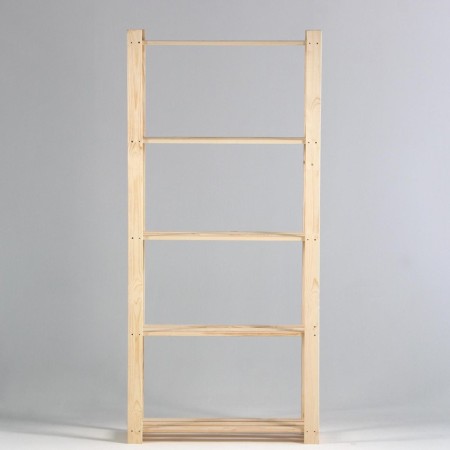 Wooden rack reinforced 180x84x28cm, 5 shelves-3
