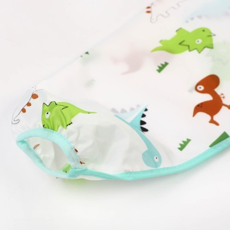 Badion with sleeves and dinosaur pocket, shirt, 0-2 years old (sleeve 34cm, chest 43*36cm)-5