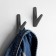 Furniture hook Cappio fawn, one -rod, graphite