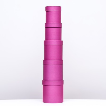A set of hats 5 in 1 Fuchsia, 20 × 20 × 20–13.5 × 13.5 × 13.5 cm-2