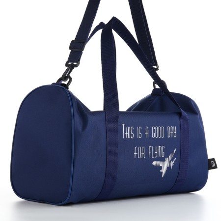 Road bag, textura, small size, blue color-2