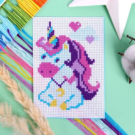 Cross -embroidery "Unicorn", a set for creativity-3