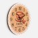 Wall clock, series: kitchen, "espresso", discrete move, d-23.5 cm