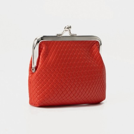 Women's wallet on the farmar, red color