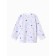 Fufaika (blouse) Children's "giraffes", white/blue color, height 74