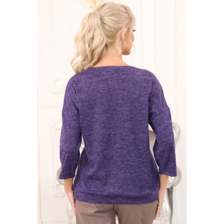 Female jumper, size 46, purple color-10