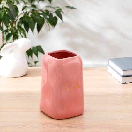 VAZ Coramics Table "Smile" 12x18 cm, pink-1