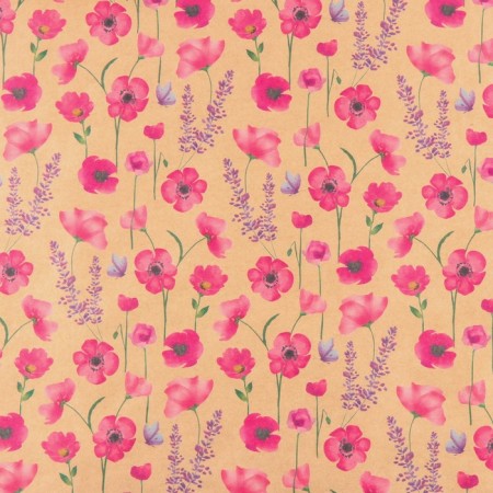 Paper Crafts "Pink Field Flowers", 50 x 70 cm-1
