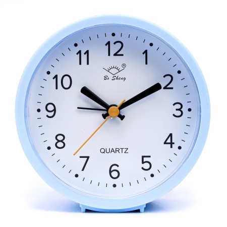 Clock - desktop an alarm clock, discrete move, 12 x 12 cm, aa