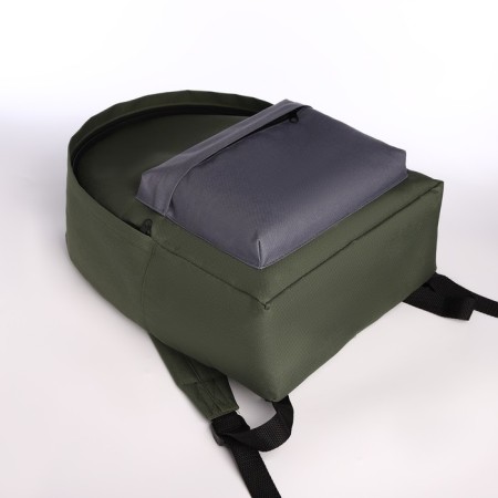 Sports backpack from lightning textiles, Textura, 20 liters, khaki color/gray-2