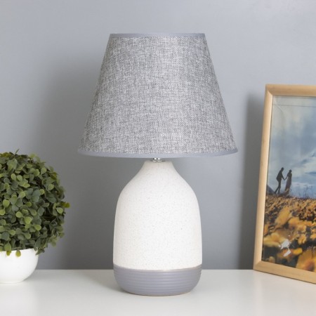 Table lamp "Aime" 1x40W E14 gray/white 25x25x40cm