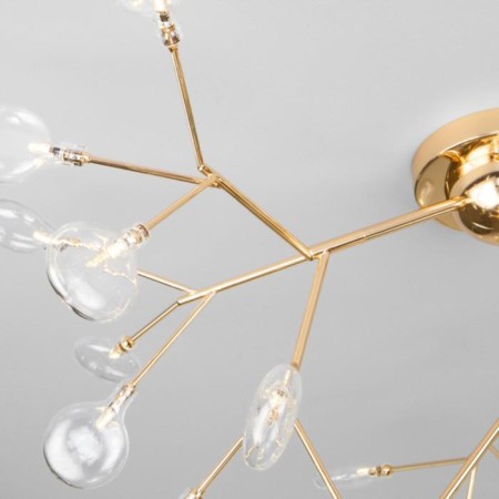 Lamella chandelier, 36x3W G4, color gold-3