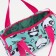 Bag's bag with lightning, mint/pink color