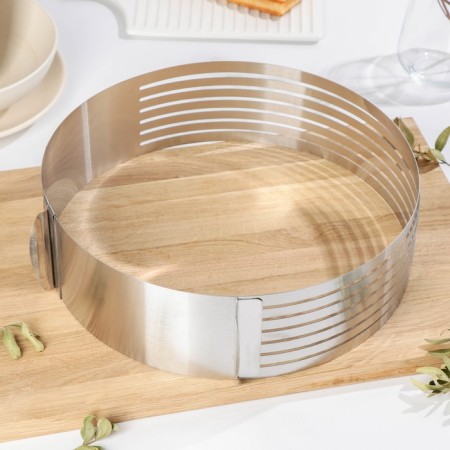 The uniform for baking muffins and cakes with size adjustment, 25-30 cm, chrome color-3