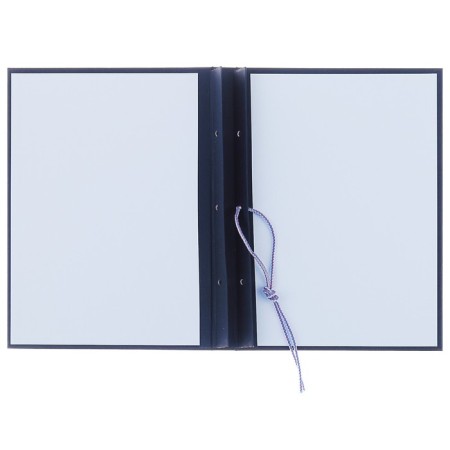 Folder "Diploma Project" A4 Bumvinyl, scallops/cassation, without paper, black (capacity up to 300 sheets)-1