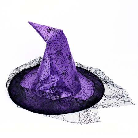 Carnival set "Beautiful Witcher", hat, cape, wig, purple color-6