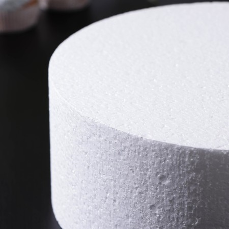 Falter for the cake is round, d = 25 cm, h = 10 cm, white color-1