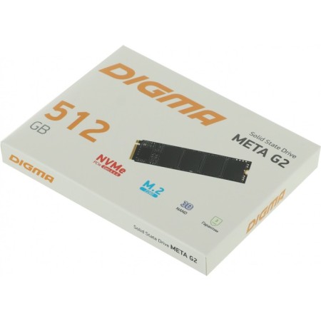 SSD Digma PCI-E 4.0 X4 512GB DGSM4512gg23T META G2 M.2 2280-4
