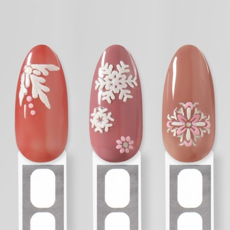 Nail stickers 9.5*6.5cm snowflakes CO-030 BEL/Rose volume Subway qf-4