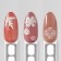 Nail stickers 9.5*6.5cm snowflakes CO-030 BEL/Rose volume Subway qf