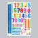 Sticker plastic interior color rosteomer "Funny tasks" 50x70 cm