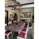 FIR tablecloth, patterns, size 140x150 cm, red