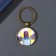 Trick Glass, metal "Circle. Cute pigeon" d = 3 cm
