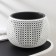 Kashpo for flowers with an insert “Pirula”, D = 29 cm, 10.2 l, insert 4 l, white color