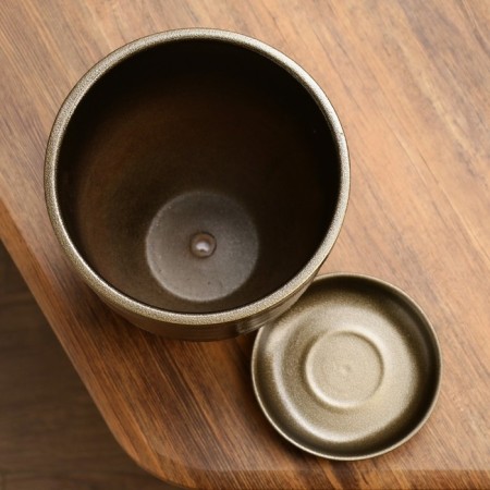 Flower Pot "Black Gold" with a tray, 2.4l-3