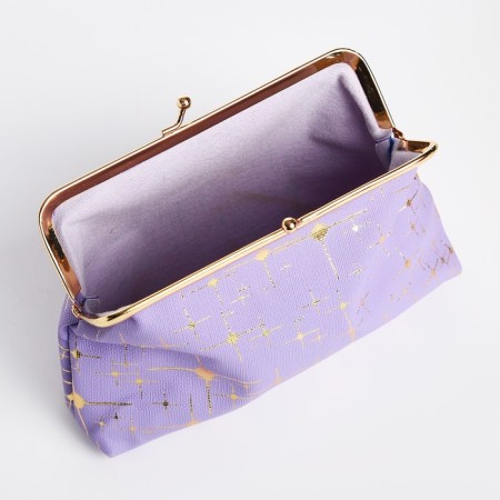 Cosmetic bag, lilac color-2