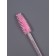 Brushes for eyebrows and eyelashes, set - 10 pcs, 9.5 cm, pink/transparent color