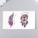 Tattoo on the body Color double "Dreams and Peep" 10.5x6 cm