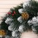 New Year wreath "Interior snow -white" bump gold + berry 40 cm