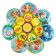 Puzzle. Training circle with Velcro "Who lives where and who eats what?"