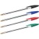 Set of ballpoint pens, 4 pieces, BIC "Cristal Original" Knot 1.0 mm, average letter, blue ink, transparent case