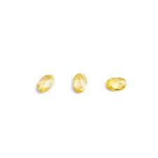 Crystals for volumetric inlay TNL “Oval”, No. 1, dark yellow, 10 pcs