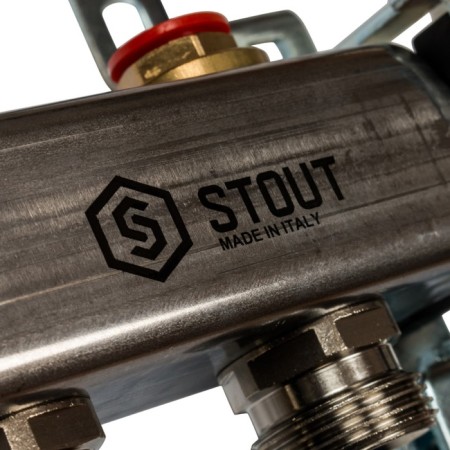 Collector Group Stout SMS 0912 000009, 1 "x3/4", 9 outputs, without consumables, stainless steel steel-8