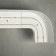 Binide cornice, “ultracompact. Sheet silver ", 240 cm, with a decorative bar 7 cm, white color