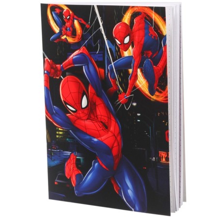 Notepad A5, on the paper clip, 40 sheets, to a point, soft-tach, spider-man-10