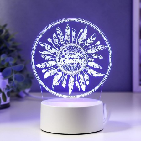 Light "feathers" LED RGB from the network 9.5x12x17 cm Risalux-2