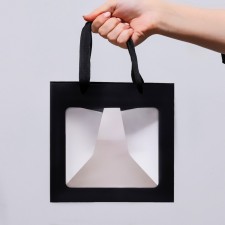 Gift package, craft, with a window, 