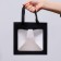 Gift package, craft, with a window, "black", 20 x 20 x 20 cm